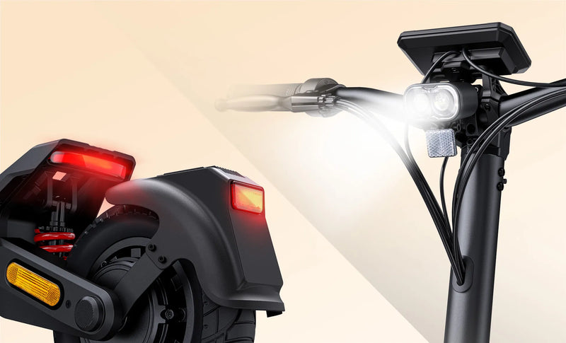 Phare à Double Lentille Lumineux & Feu Arrière Intégré